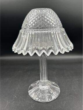 Vintage Fairy Light Pedestal Lamp Crystal Votive